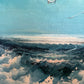 Roal English Seascape Oil Painting Vintage Ocean Waves Coastal Marine Art