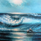 Roal English Seascape Oil Painting Vintage Ocean Waves Coastal Marine Art