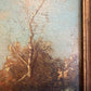 Antique European Romantic Lakeside Landscape with Windmill, attr. to H. Volpini