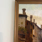 Antique 1913 Venetian/Italian School Canal Scene V. Campiniz Figures Landscape