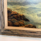 Large Vintage Coastal Seascape Oil Painting Signed Pierro Ocean Waves Framed