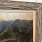 Large Vintage Coastal Seascape Oil Painting Signed Pierro Ocean Waves Framed