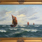 Gerhard Lukas Larsen (German 1911-1965) Oil canvas Vintage, Maritime, Seascape