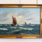 Gerhard Lukas Larsen (German 1911-1965) Oil canvas Vintage, Maritime, Seascape