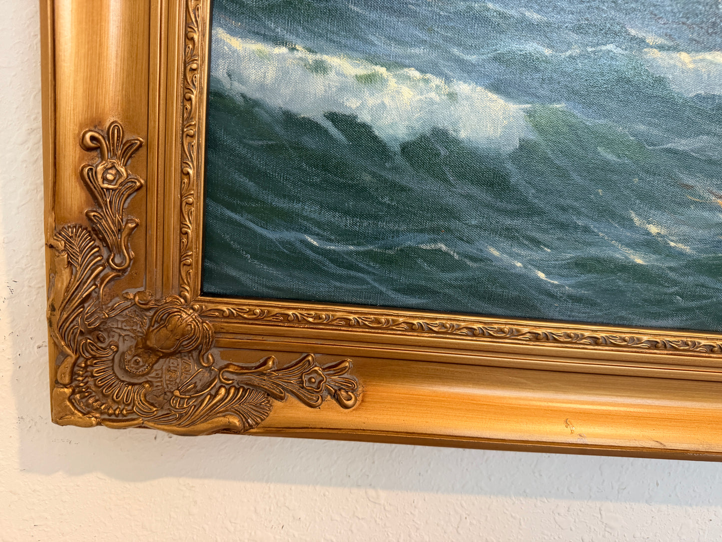Gerhard Lukas Larsen (German 1911-1965) Oil canvas Vintage, Maritime, Seascape