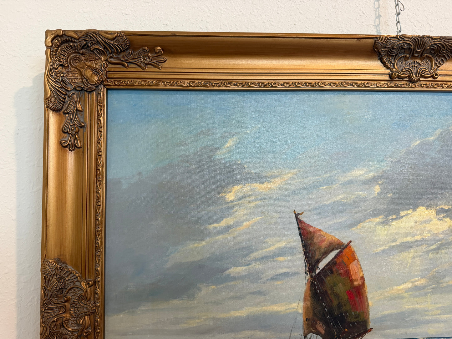 Gerhard Lukas Larsen (German 1911-1965) Oil canvas Vintage, Maritime, Seascape