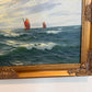 Gerhard Lukas Larsen (German 1911-1965) Oil canvas Vintage, Maritime, Seascape
