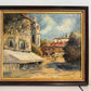 Carl Johan Allan Åsberg (1907-1952) Swedish Oil Painting Paris Street Scene