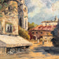 Carl Johan Allan Åsberg (1907-1952) Swedish Oil Painting Paris Street Scene