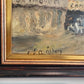 Carl Johan Allan Åsberg (1907-1952) Swedish Oil Painting Paris Street Scene