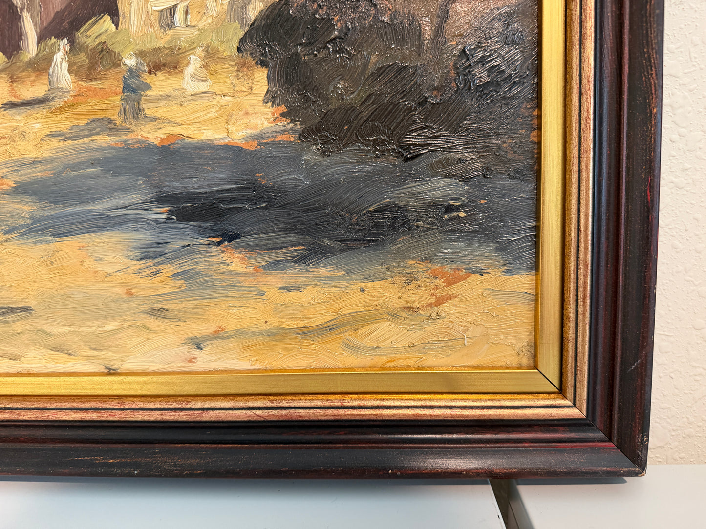 Carl Johan Allan Åsberg (1907-1952) Swedish Oil Painting Paris Street Scene