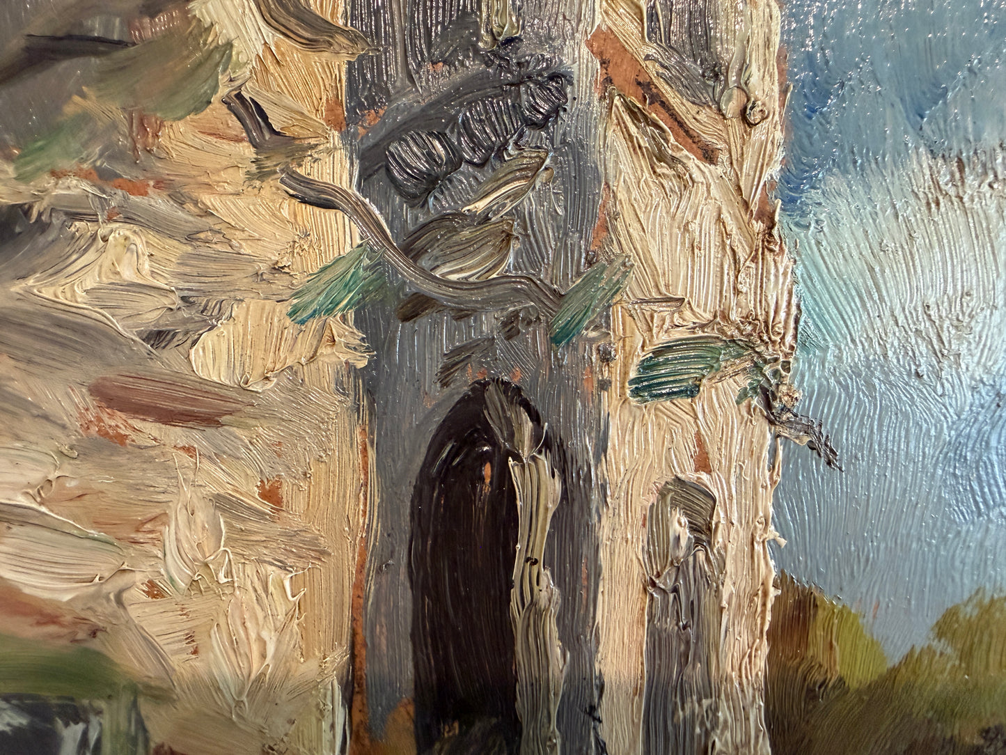 Carl Johan Allan Åsberg (1907-1952) Swedish Oil Painting Paris Street Scene