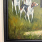 Fox Hunting Scene Oil Painting on Canvas Horses Hounds Equestrian Sporting Art