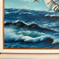 T.J. Lee Marine Seascape Oil Painting Tall Ships Ocean Waves Nautical Framed