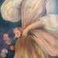 Antique Oil Portrait Young Woman European Lady Gilt Frame 19th Century