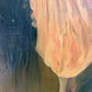 Antique Oil Portrait Young Woman European Lady Gilt Frame 19th Century