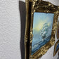 Herison J. original painting on canvas, Seascape, Sailing Ship, Gorgeous Frame