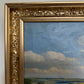 Henrik Gamst Jespersen (1853-1936) Danish Antique Harvest Landscape Oil Painting