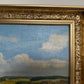 Henrik Gamst Jespersen (1853-1936) Danish Antique Harvest Landscape Oil Painting