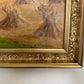 Henrik Gamst Jespersen (1853-1936) Danish Antique Harvest Landscape Oil Painting