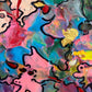 Serg Graff "The Beauty" Abstract Acrylic Painting Framed Outsider Art COA