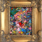 Serg Graff "Where's Mr Man" Abstract Acrylic Painting Framed Outsider Art COA