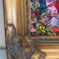 Serg Graff "Where's Mr Man" Abstract Acrylic Painting Framed Outsider Art COA