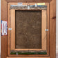 Vintage Russian Oil Painting – Medieval Tower with Hand-Decorated Frame Unsigned