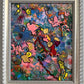 Serg Graff "Whose Tracks" Abstract Painting Framed Outsider Art COA