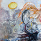 Large Original Abstract Painting on Canvas by Serg Graff "Wings of Light", COA