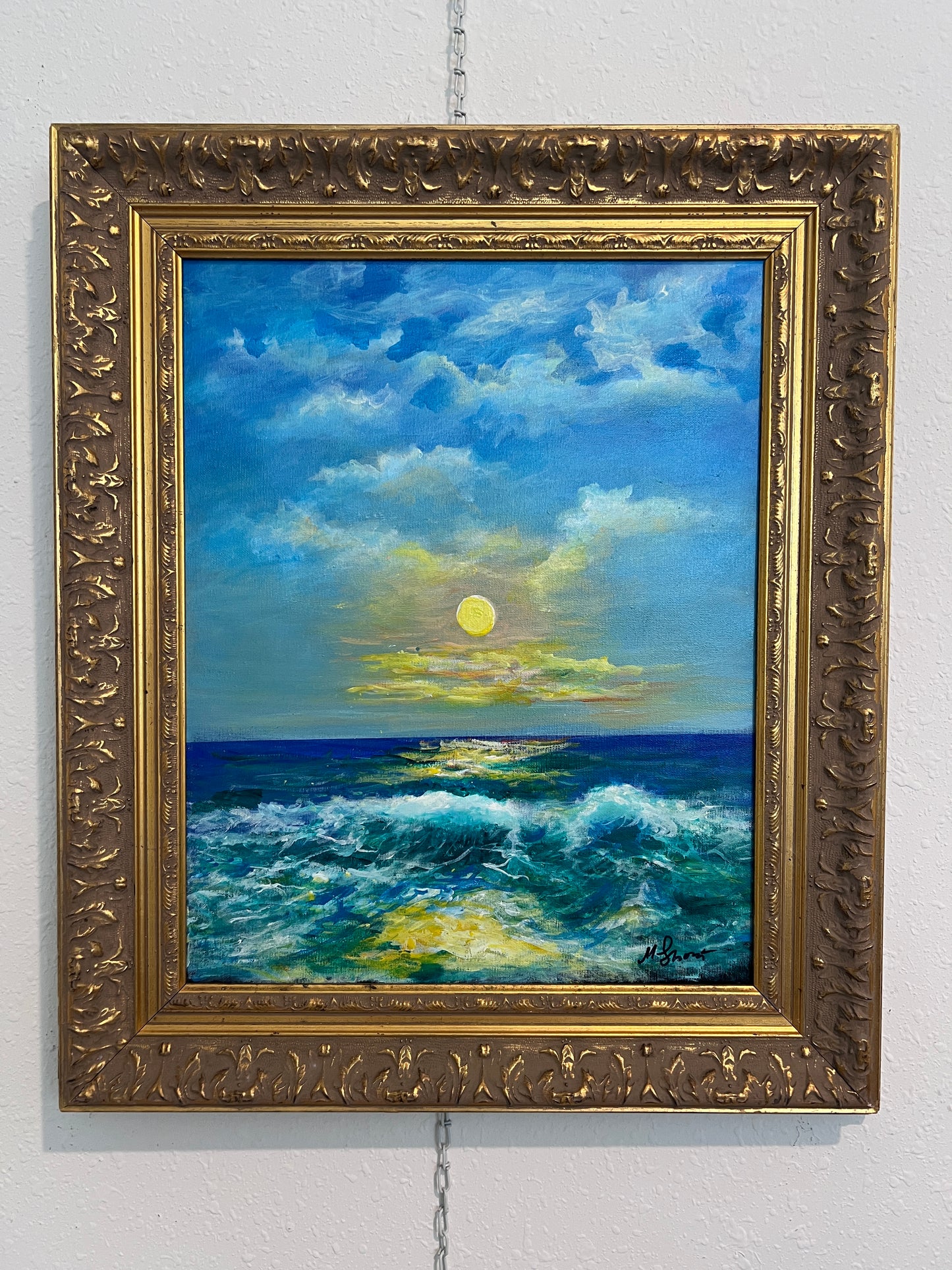 Seascape by Max Shekhter (b. 1938) – Original American Oil Painting on canvas