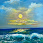 Seascape by Max Shekhter (b. 1938) – Original American Oil Painting on canvas