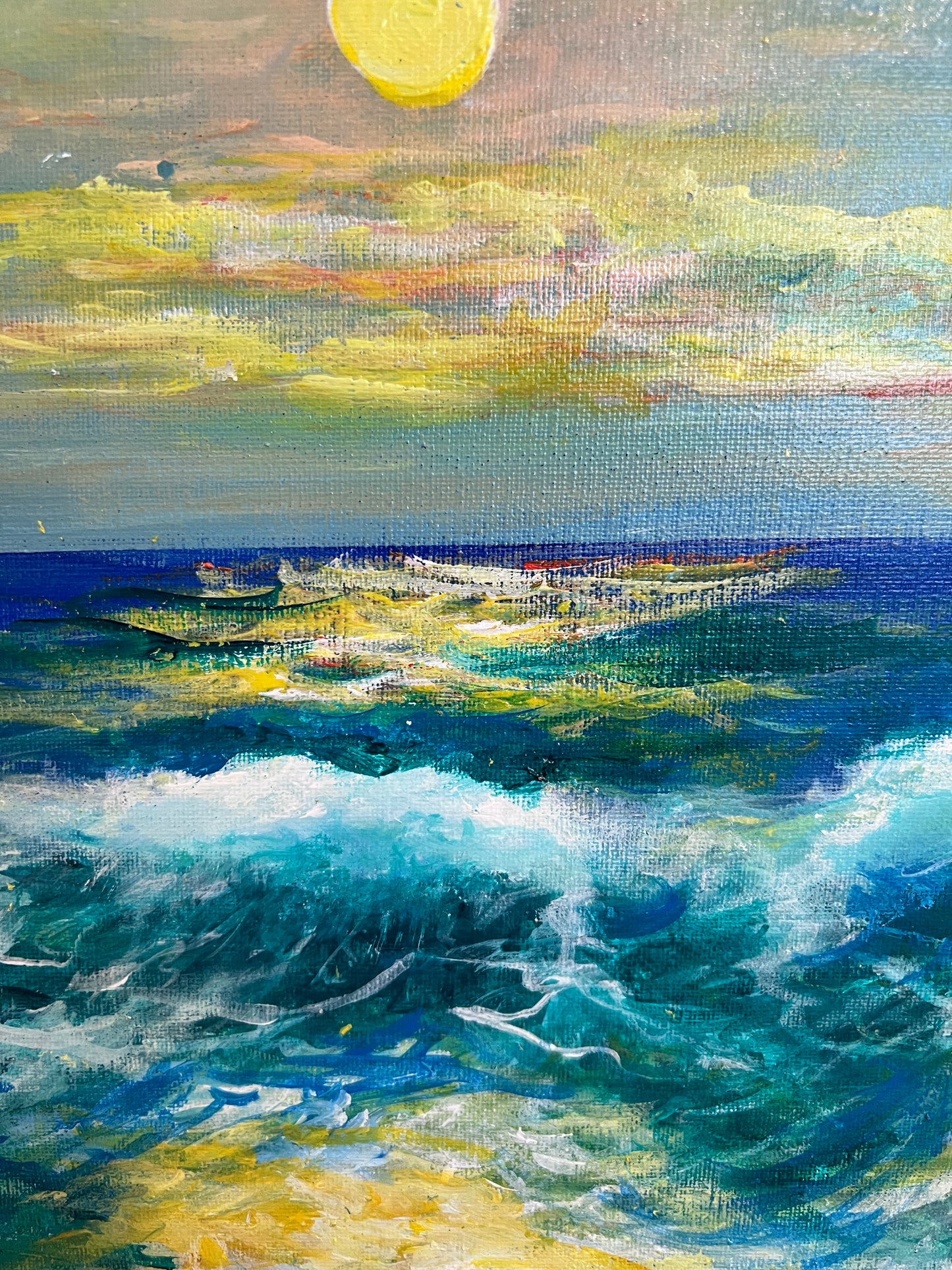 Seascape by Max Shekhter (b. 1938) – Original American Oil Painting on canvas