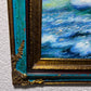 Original  oil painting on canvas, seascape, Sailing ships on the Sea, Framed