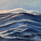 American Artist Richard Kerber Vintage oil painting on board, Seascape, Framed