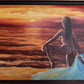 Sunset Contemplation – Original Oil Painting by Unknown Russian Artist, Portrait