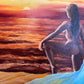 Sunset Contemplation – Original Oil Painting by Unknown Russian Artist, Portrait
