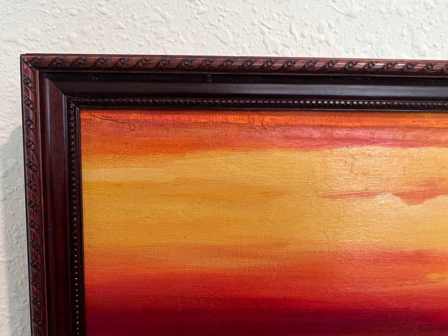 Sunset Contemplation – Original Oil Painting by Unknown Russian Artist, Portrait
