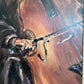 Expressive Original Oil Painting – Double Bassist by D. Boucher Smith, Framed