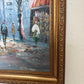 Listed Artist C.Burnett(IX-XX) oil painting Paris street scene, Arc de Triomphe