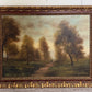 Large Antique European School Oil/canvas Painting Signed Landscape Ornate Framed