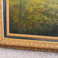 Large Antique European School Oil Painting Shepherdess Sheep Landscape Signed