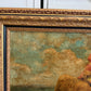 Large Antique European School Oil Painting Shepherdess Sheep Landscape Signed