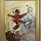 1982 Morris Katz (1931–2010) Original Oil Painting Clown Impasto Palette Knife