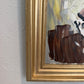 1982 Morris Katz (1931–2010) Original Oil Painting Clown Impasto Palette Knife