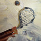 1982 Morris Katz (1931–2010) Original Oil Painting Clown Impasto Palette Knife