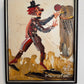 1980 Morris Katz (1931–2010) Original Oil Painting Clown Impasto Palette Knife