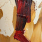 1980 Morris Katz (1931–2010) Original Oil Painting Clown Impasto Palette Knife