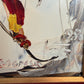 1980 Morris Katz (1931–2010) Original Oil Painting Clown Impasto Palette Knife