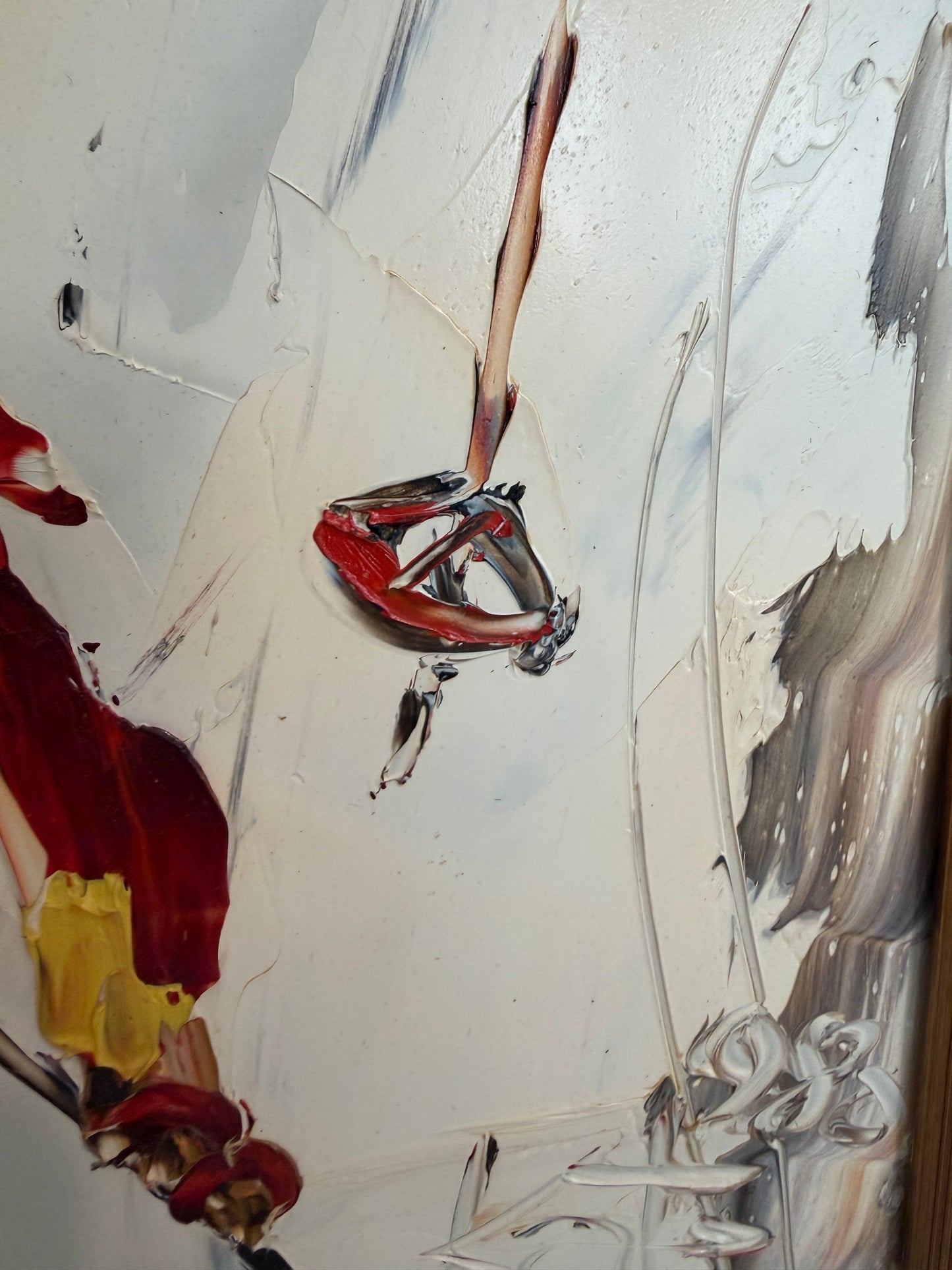 1980 Morris Katz (1931–2010) Original Oil Painting Clown Impasto Palette Knife